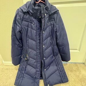 Michael Kors Women's Deep Navy Puffer Coat